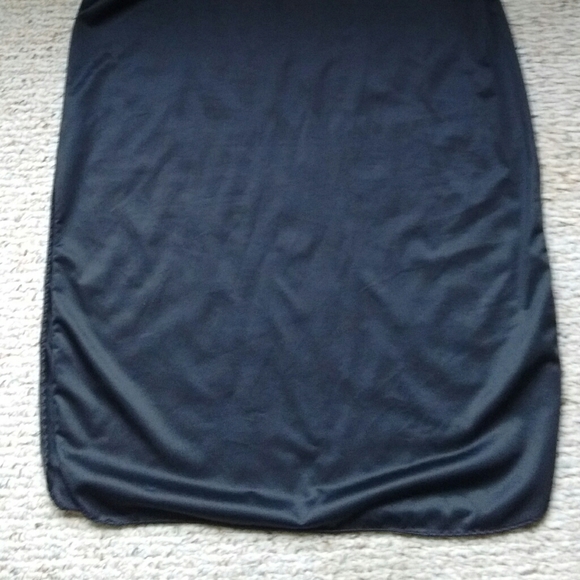 Vintage Black Half Slip With Side Slits - Picture 5 of 6